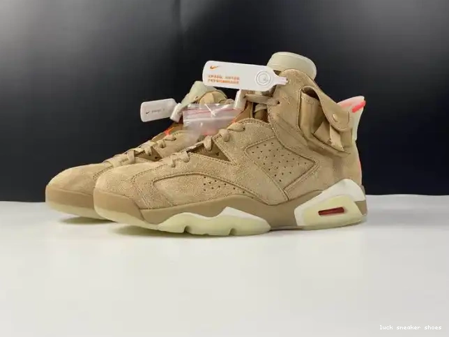 LUCY 6 British Travis Scott DH0690-200 Khaki Jordan Air Retro 0418